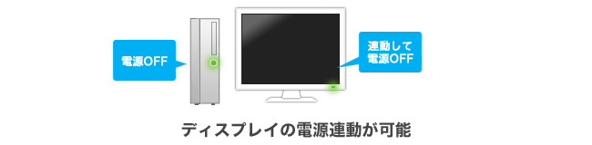 電源の連動が可能