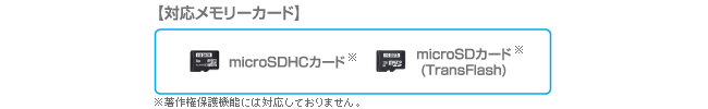 対応メモリーカード