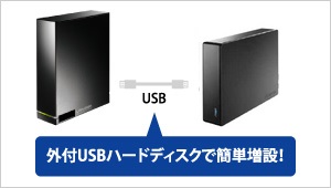 外付HDDへのバックアップに対応