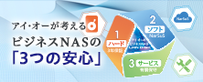 【特集】アイオーが考えるビジネスNASの3つの安心