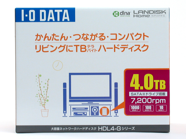 【NAS起動用HDD】I-O DATA LANDISK Home HDL4-G4.0 起動用HDD(1TB) アイ・オー・データ IO DATA LANDISK HDL4-Gシリーズ 4ドライブ搭載