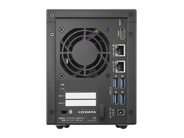HDL2-Z25WATBシリーズ　背面