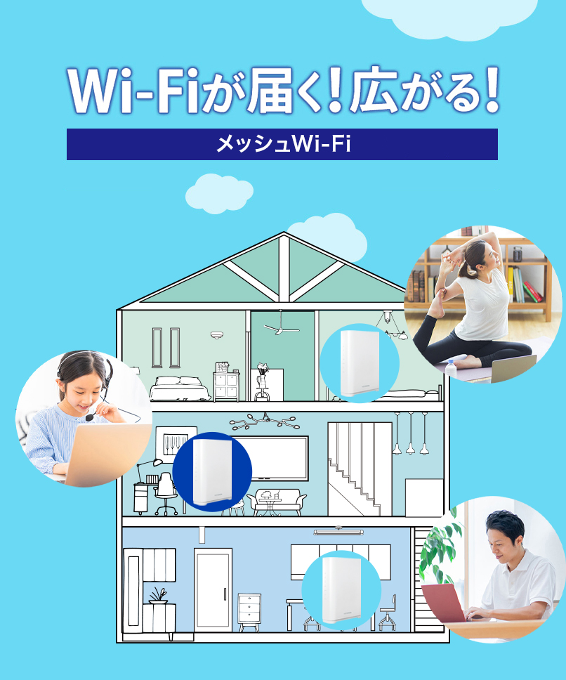 Wi-Fi電波の中継機