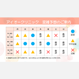 混雑予想のご案内