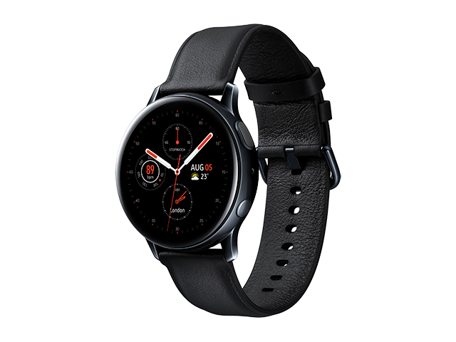 Galaxy Watch Active2（ブラック／40㎜）　左振り