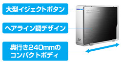 使いやすさにこだわったボディ