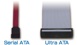 Serial ATAとUltra ATAの比較