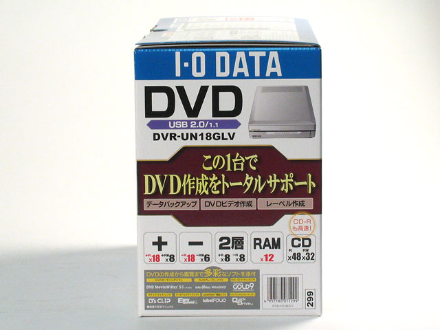 DVR-UN18GLVシリーズ 仕様 | DVDドライブ | IODATA アイ・オー 