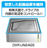 高速書き込み時に安心のドライブ性能