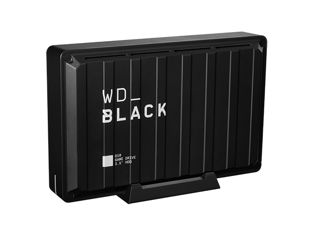 WD_Black D10 Game Drive　右振り斜め／天面あり