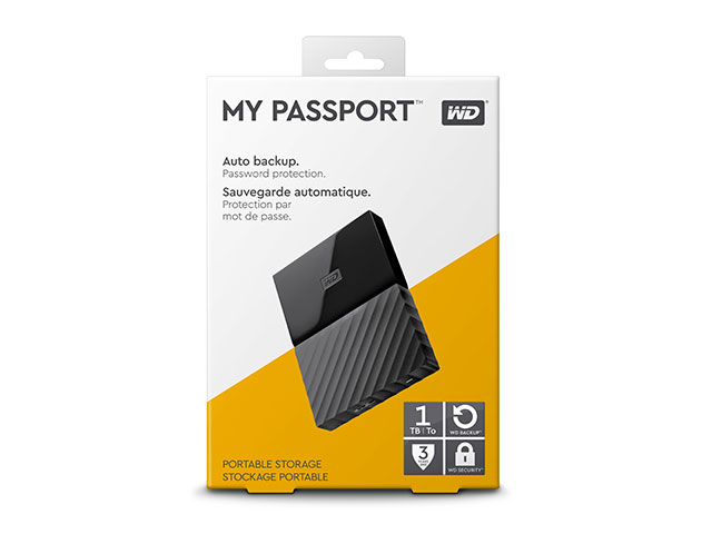 My Passport（2016年発売　ECモデル） パッケージ（ブラック／1TB）