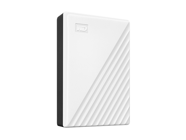 My Passport　右振り斜め（ホワイト／4TB、5TB）