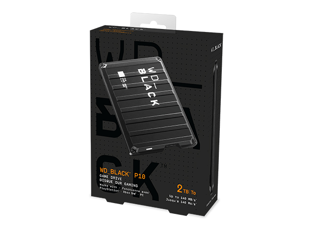WD_Black P10 Game Drive　パッケージ（2TB）