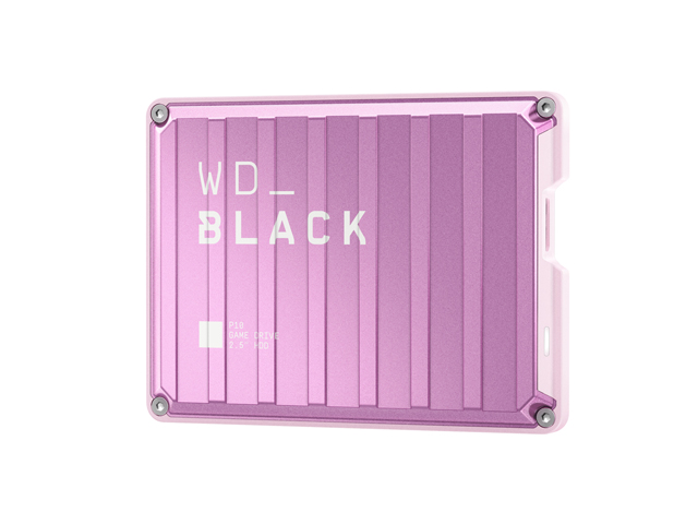 WD_Black P10 Game Drive Pink　左振り斜め（2TB）