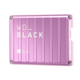 WD_Black P10 Game Drive Pink　左振り斜め（2TB）