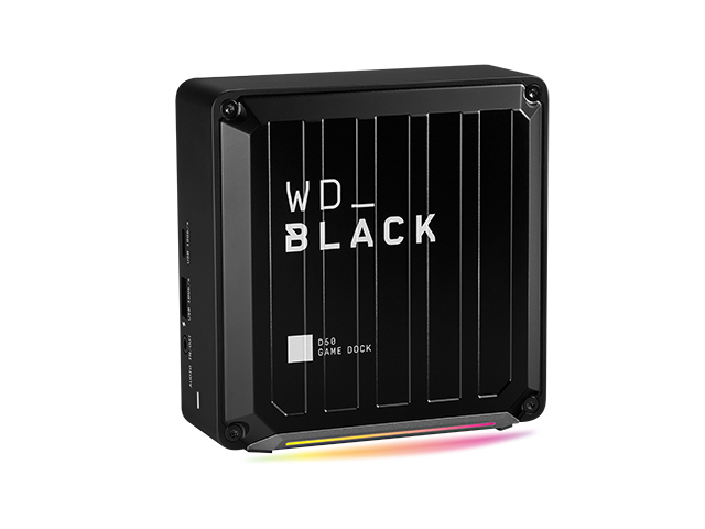 WD_Black D50 ゲームドックSSD　右振り斜め