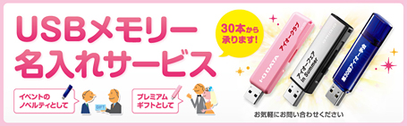 USBメモリー名入れサービス