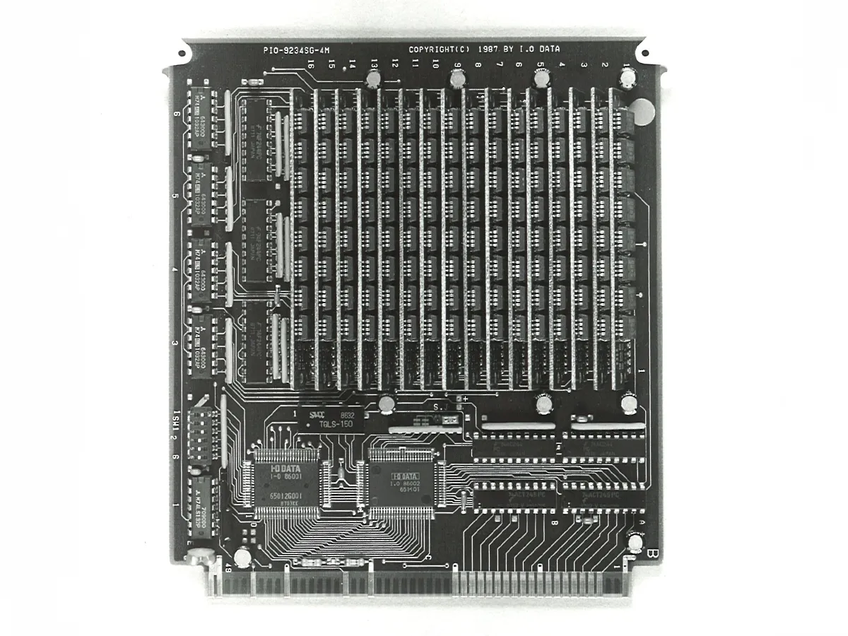 独自技術「IOバンク方式」PC-9800シリーズ用増設メモリーボード