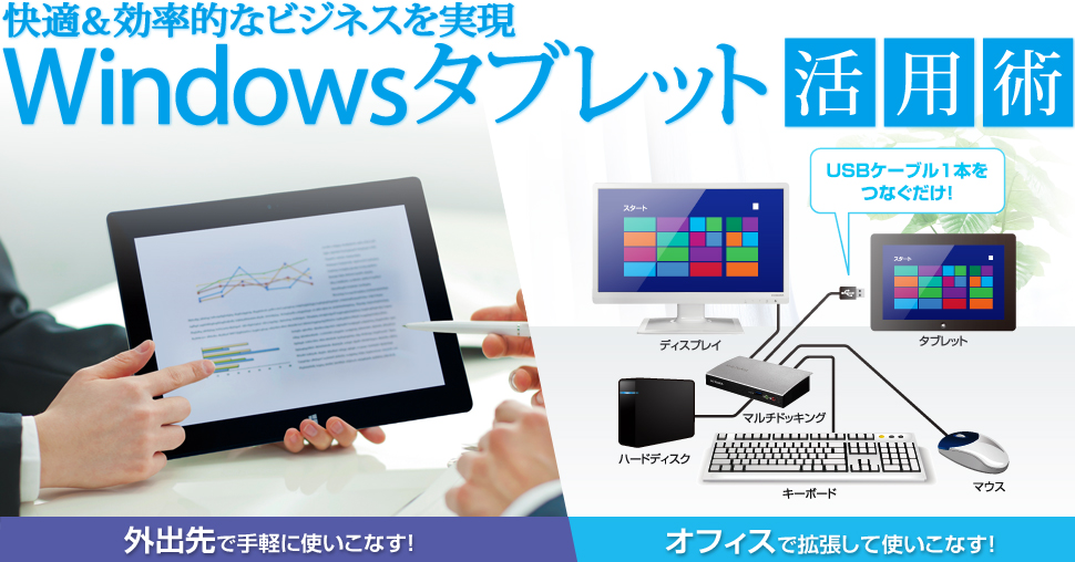 快適＆効率的なビジネスを実現！Windowsタブレット活用術