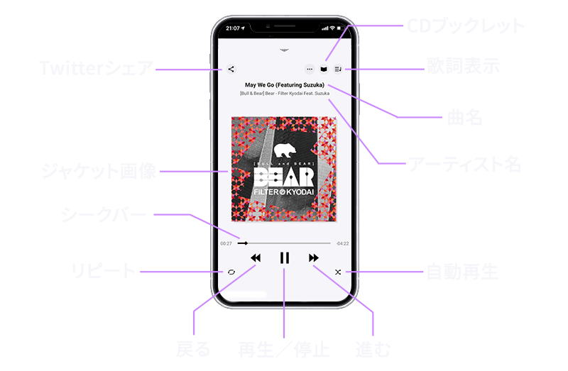 本格的な音楽アプリ