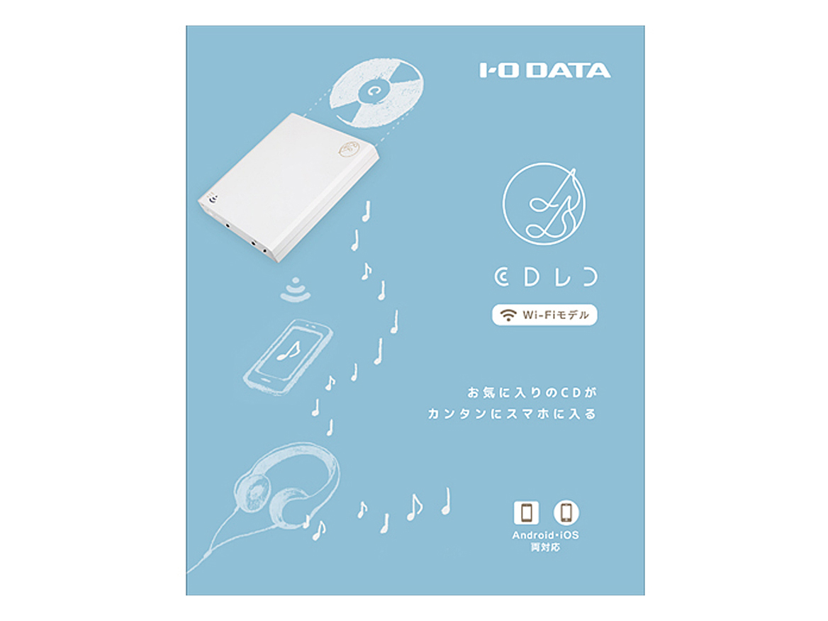 I・O DATA スマートフォン用CDレコーダー CDRI-W24AIW