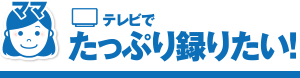 テレビでたっぷり録りたい！