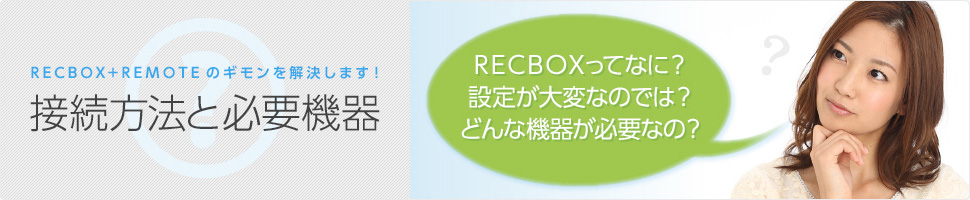 接続方法と必要機器