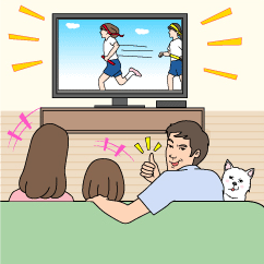 保存した動画は、テレビ画面で大きく見よう！