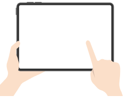 タブレット利用（iPad／Android）のイメージ