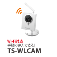 Wi-Fi対応 手軽に導入できる！ TS-WLCAM