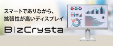 スマート＆サステナブルな液晶ディスプレイ「BizCrysta」