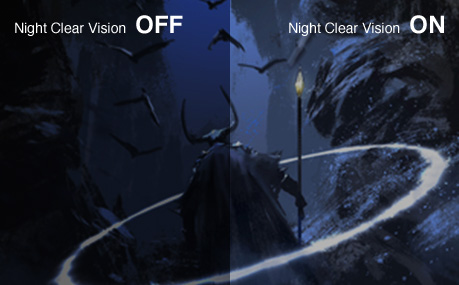 IO-DATA 暗い部分をより鮮明に表示できるNight Clear Vision（ナイトクリアビジョン）搭載