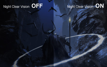 IO-DATA 暗い部分をより鮮明に表示できるNight Clear Vision(ナイトクリアビジョン)搭載