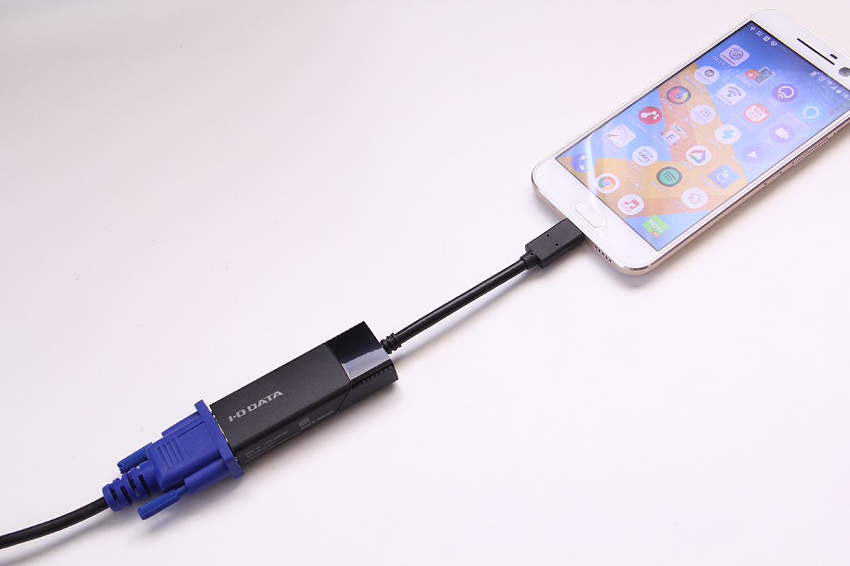 USB Type-Cポートのスマホ画面を出力する