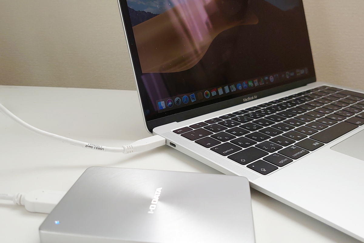 MacBook AirとSDPX-USCCシリーズをType-C接続