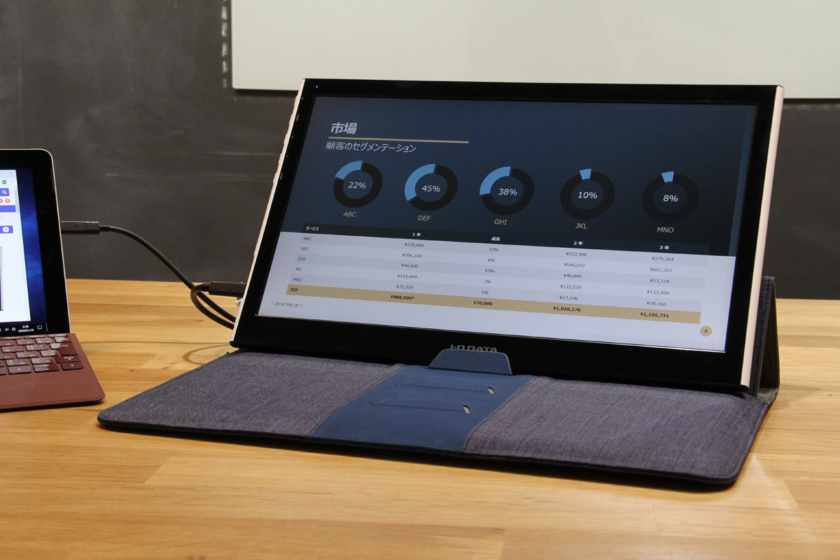 ノートPCとモバイルモニターはケーブル1本で接続できる