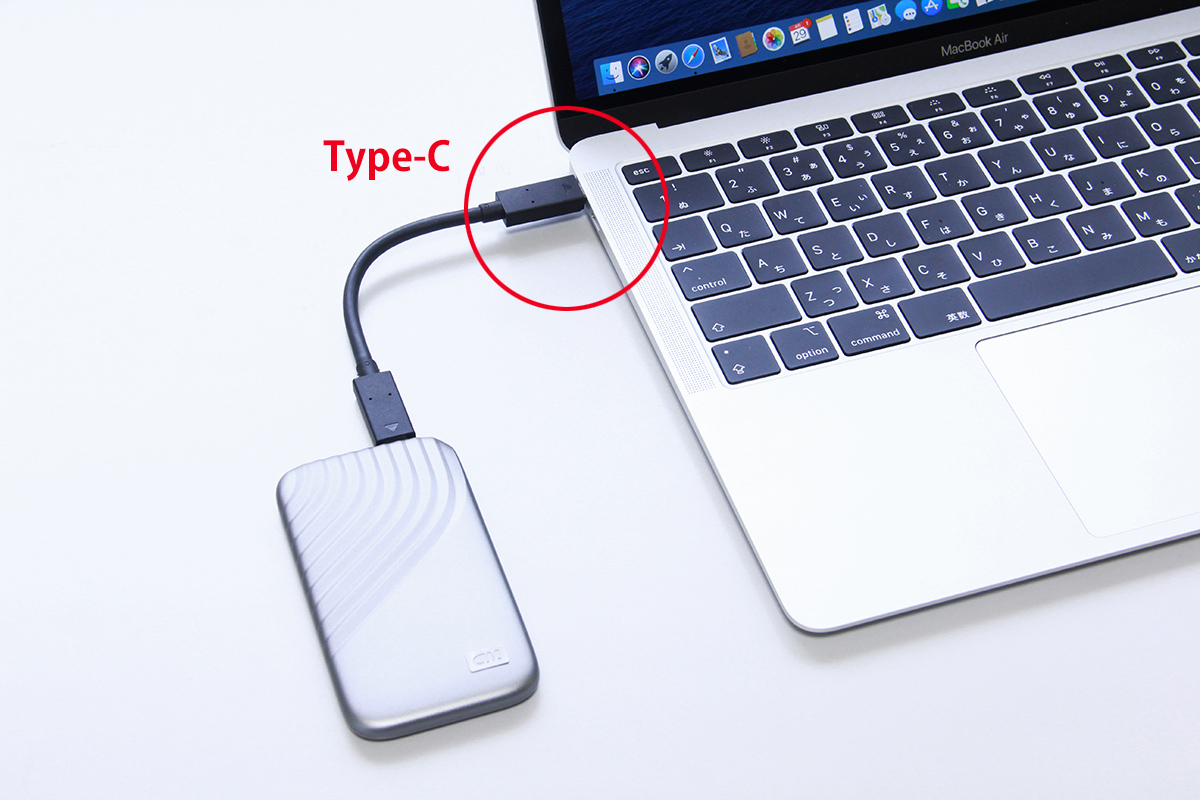 MacBook AirとType-C接続