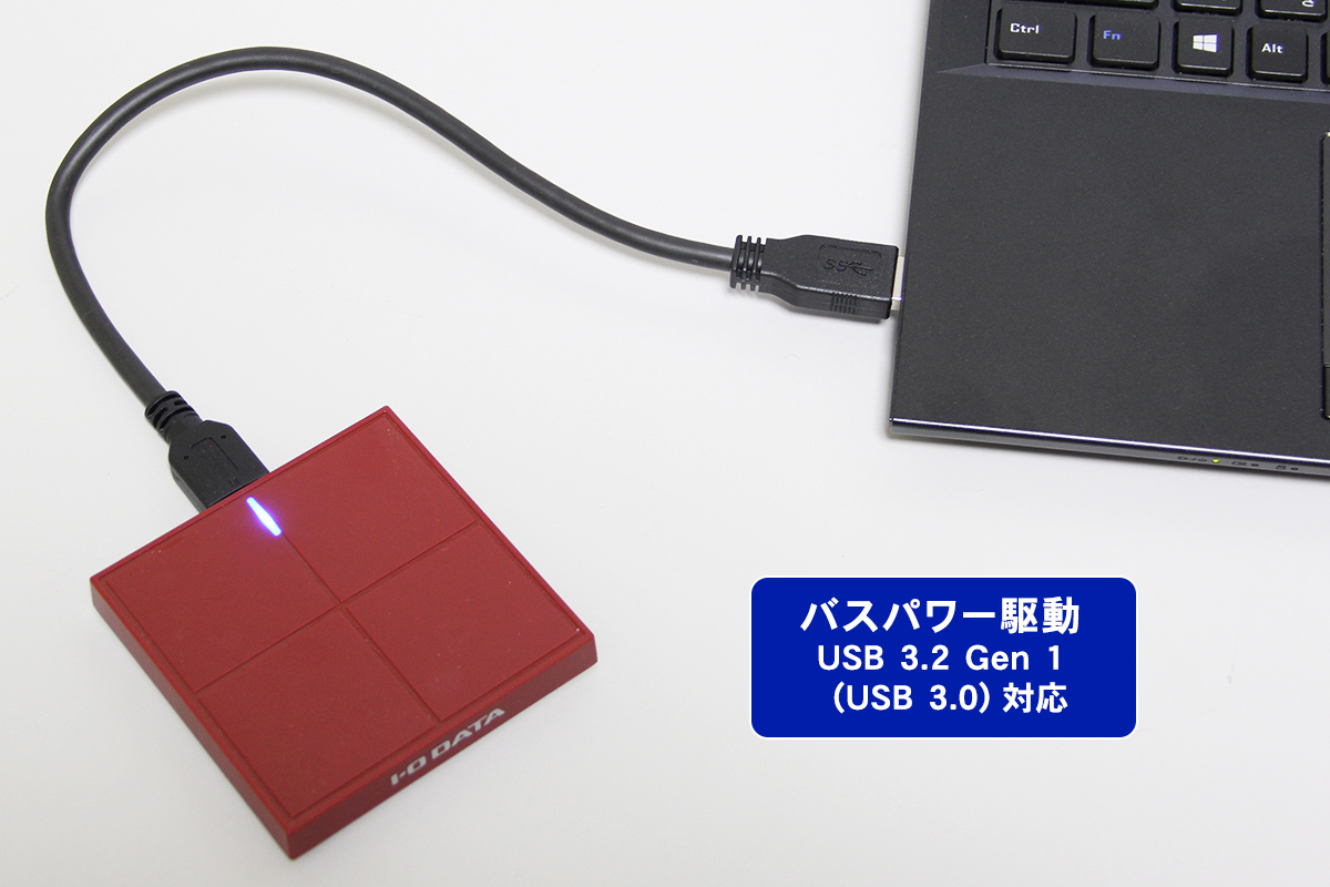 USB A（USB 3.2 Gen 1）接続してベンチマークテスト