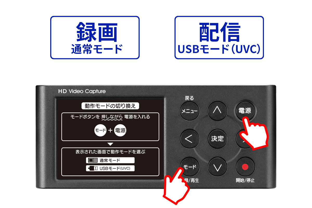 1台2役　録画と配信が両方できる