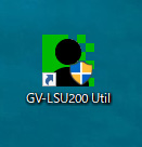 クロマキー合成アプリ「GV-LSU200 Util」のダウンロード画面
