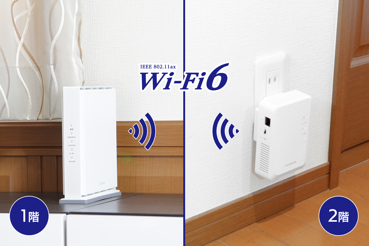 Wi-Fi中継機　Wi-Fi6対応