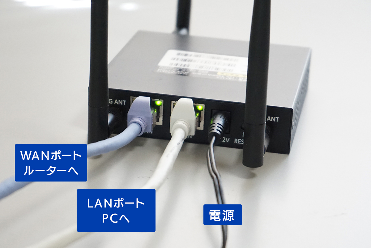 「UD-LT2」背面の接続