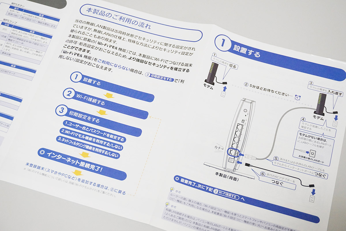 添付される取扱説明書