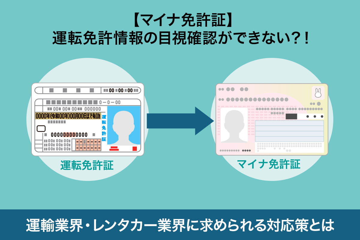 （イメージ）マイナ免許証は運転免許情報の確認ができない？！ 