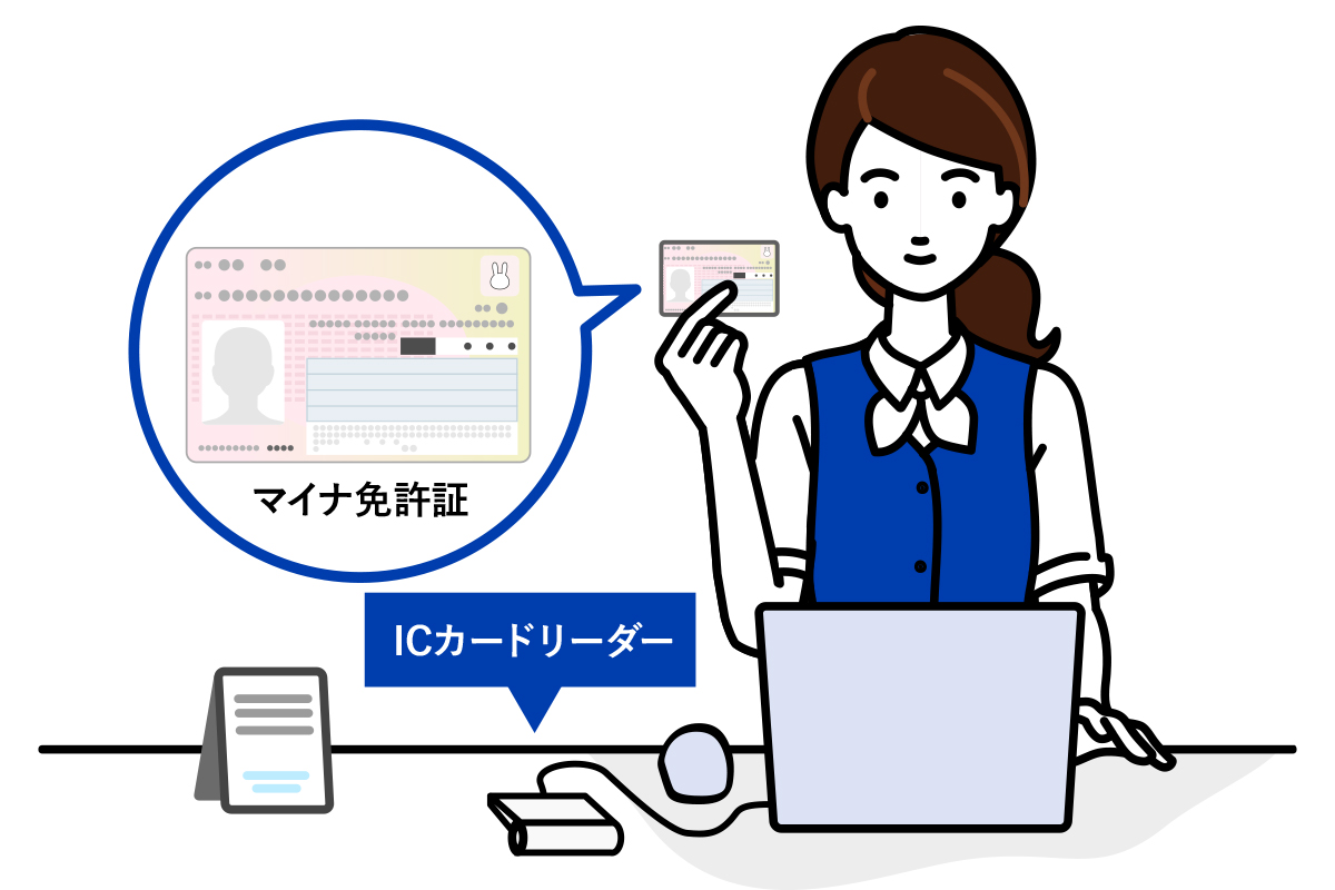 （イメージ）マイナ免許証の確認作業がスムーズになる