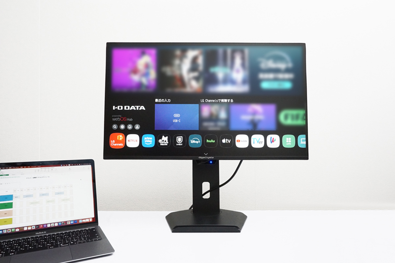 webOS Hub搭載27型エンターテインメントモニター GigaCrysta「LCD-GDQ271JAWOS」