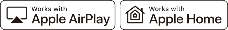Apple AirPlayロゴ、Apple Homeロゴ