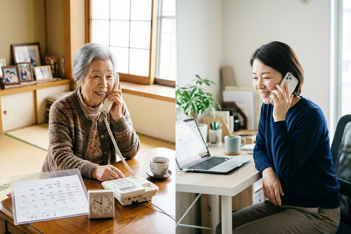 親との電話の頻度を増やす