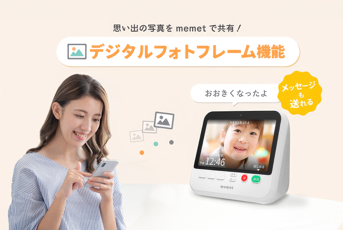 普段は「デジタルフォトフレーム」に。