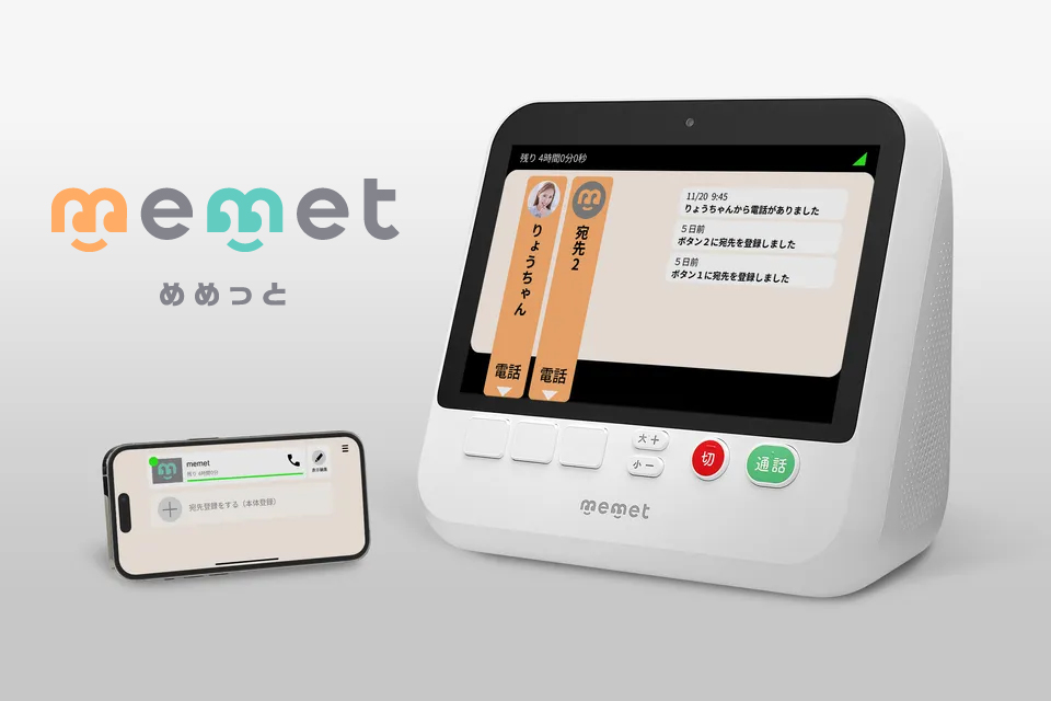 簡単テレビ電話「memet（めめっと）」